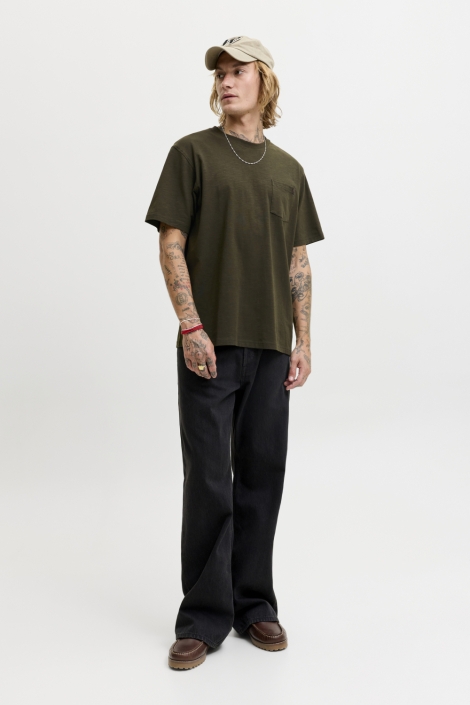 Jack & Jones groene heren t-shirt | Model