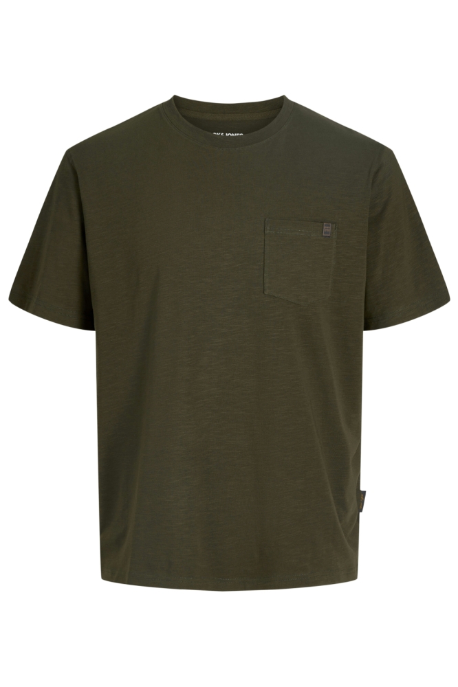 Jack & Jones groene heren t-shirt | Vooraanzicht