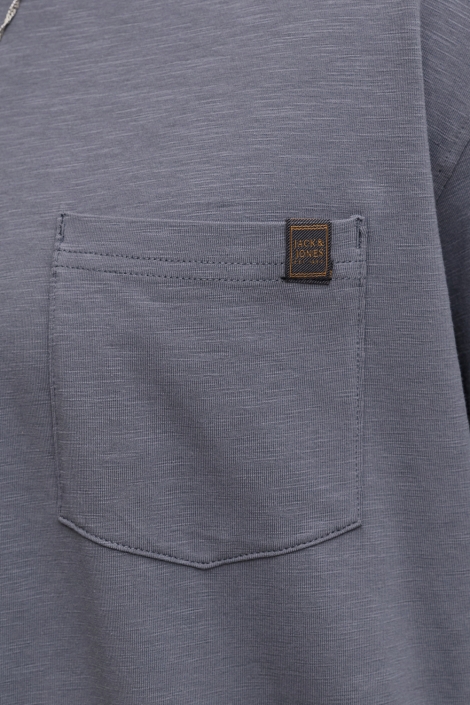 Jack & Jones blauwe heren t-shirt | Close up