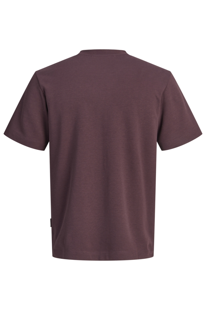 Jack & Jones bordeaux heren t-shirt | Achteraanzicht