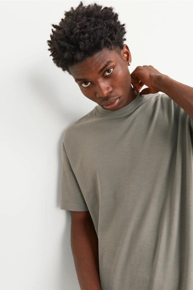 Jack & Jones groene heren t-shirt | Close up