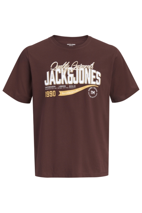 Jack & Jones bruine heren t-shirt | Vooraanzicht