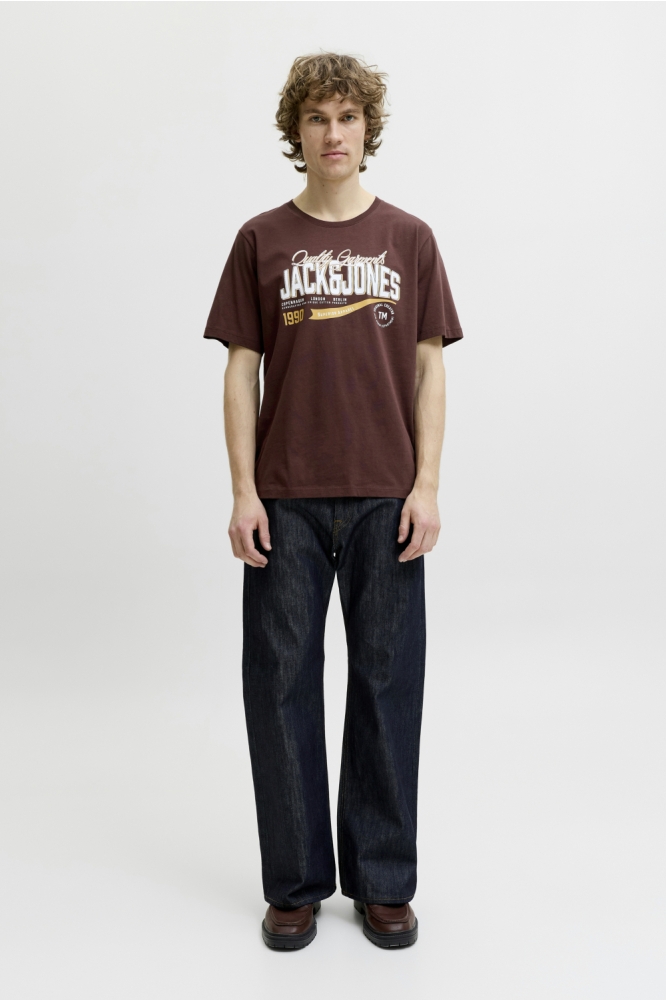 Jack & Jones bruine heren t-shirt | Model