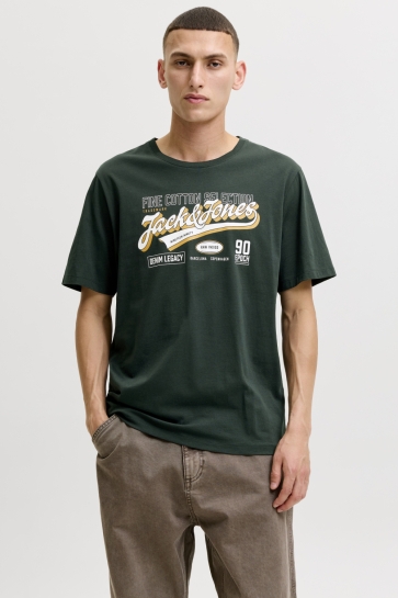 Jack & Jones jjelogo tee ss o-neck 2 col aw26 sn Groen
