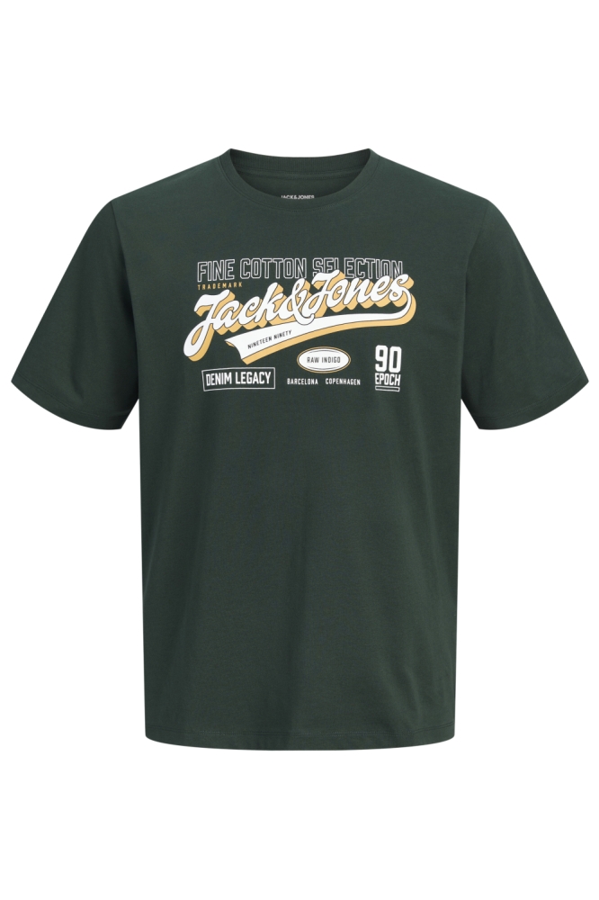 Jack & Jones groene heren t-shirt | Vooraanzicht