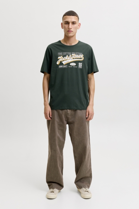 Jack & Jones groene heren t-shirt | Model