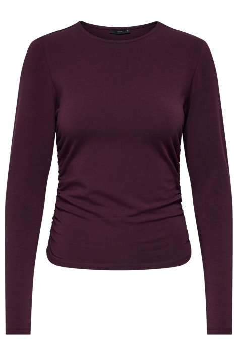 Only bordeaux dames t-shirt | Vooraanzicht