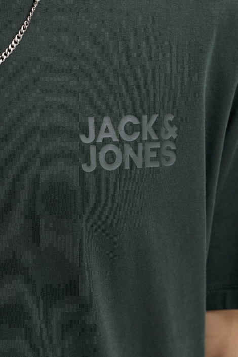 Jack & Jones groene heren t-shirt | Close up