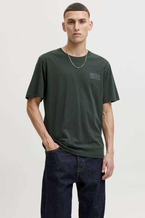 Jack & Jones groene heren t-shirt | Model