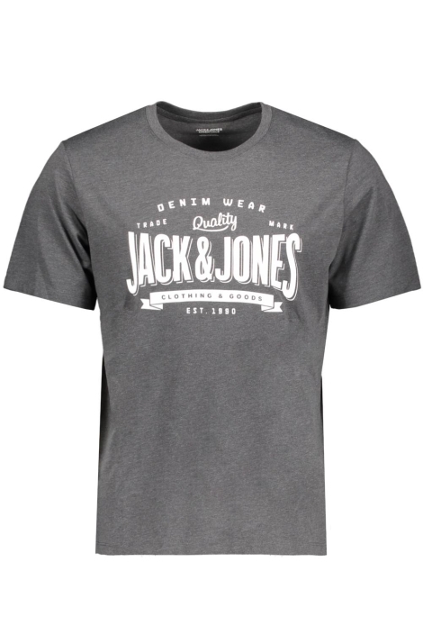 Jack & Jones grijze heren t-shirt | Vooraanzicht