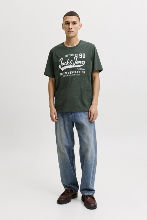 Jack & Jones groene heren t-shirt | Model