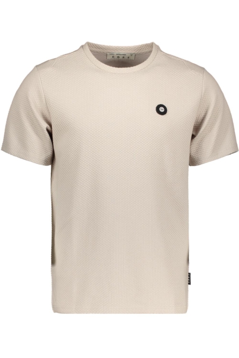 Jack & Jones beige heren t-shirt | Vooraanzicht