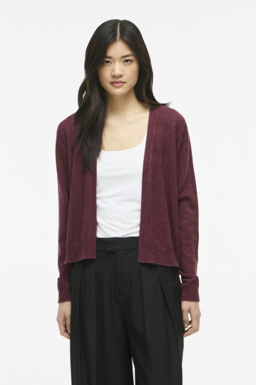 Vila viril short l/s knit cardigan-noos Bordeaux