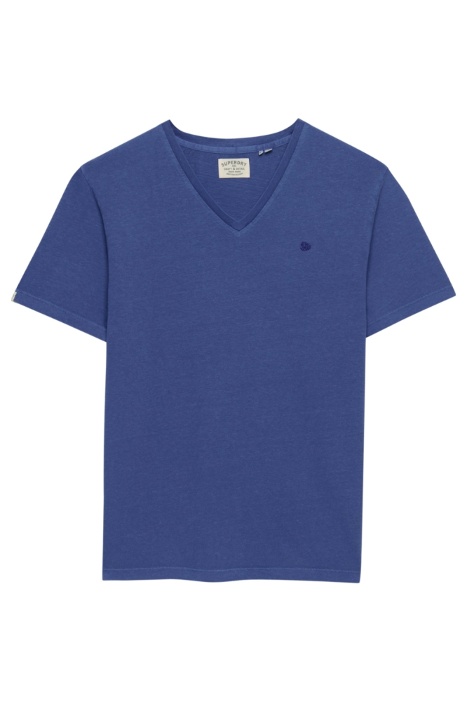 Superdry blauwe heren t-shirt | Vooraanzicht