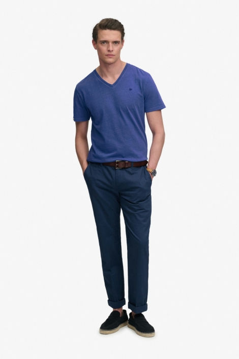 Superdry blauwe heren t-shirt | Model
