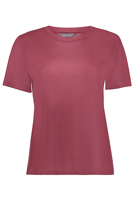 Geisha bordeaux dames t-shirt | Vooraanzicht