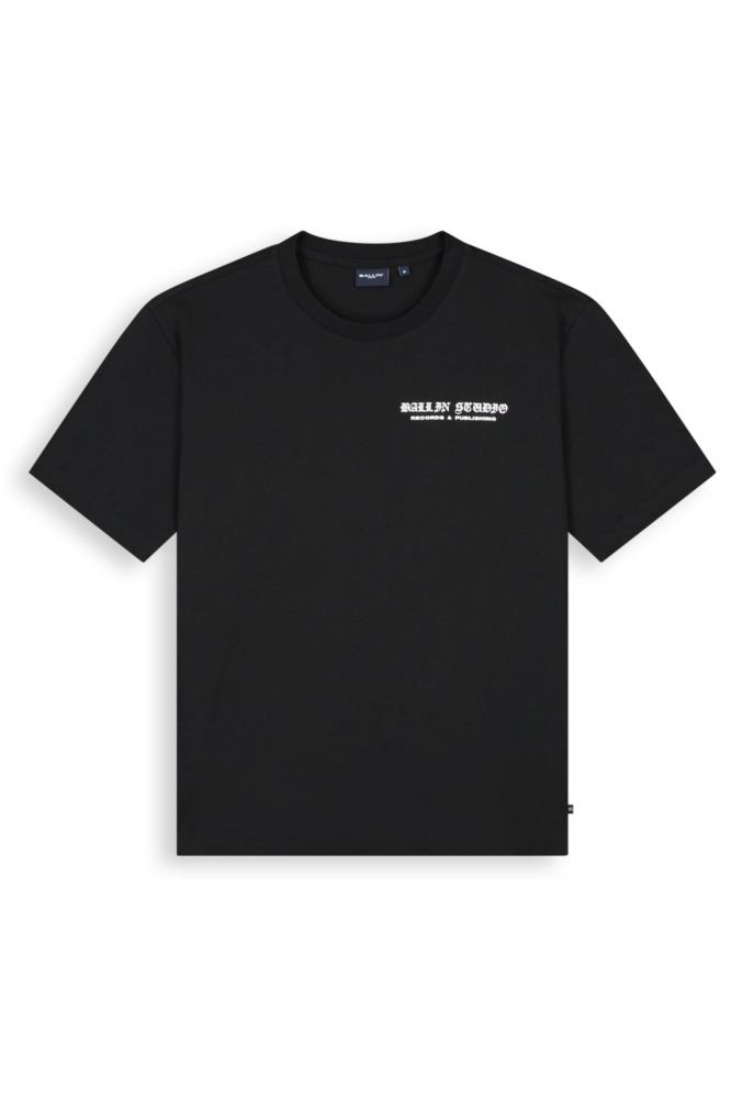 Ballin zwarte heren t-shirt | Vooraanzicht
