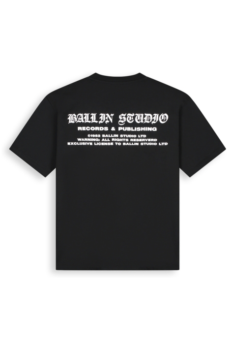 Ballin zwarte heren t-shirt | Achteraanzicht