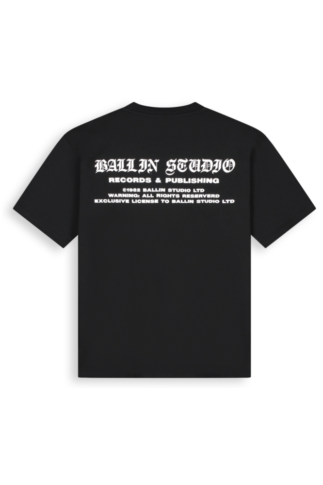 Ballin zwarte heren t-shirt | Achteraanzicht