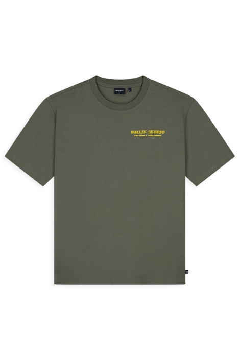 Ballin groene heren t-shirt | Vooraanzicht