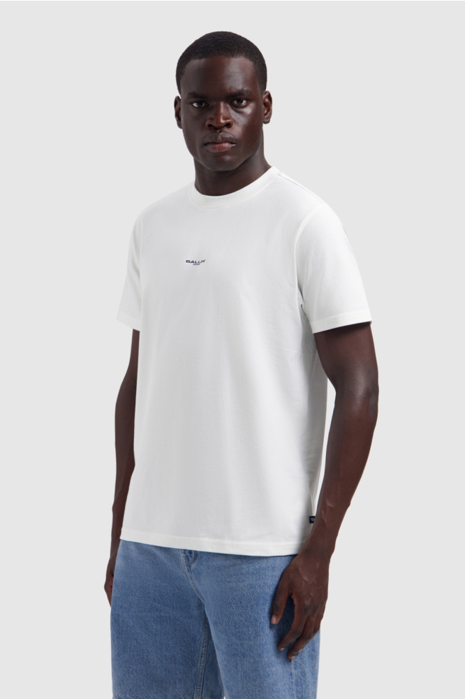 Ballin witte heren t-shirt | Model vooraanzicht
