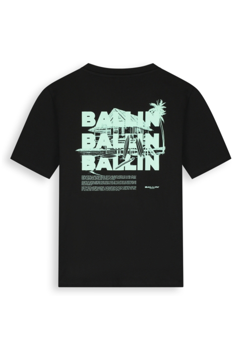 Ballin zwarte heren t-shirt | Achteraanzicht