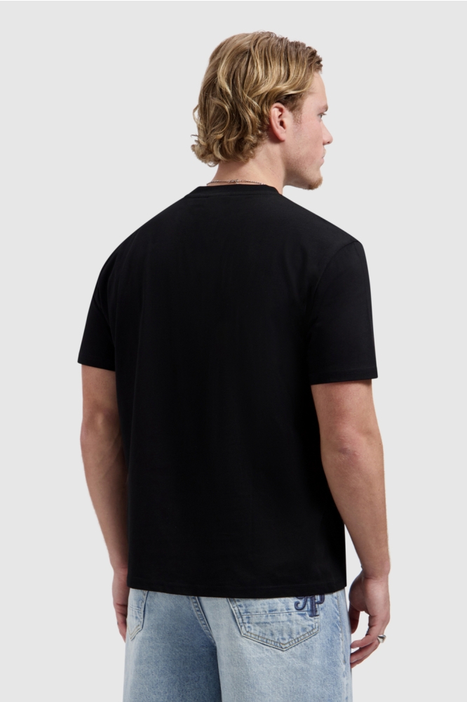 Ballin zwarte heren t-shirt | Model achteraanzicht