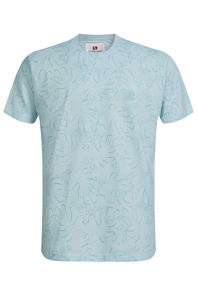 Gabbiano blauwe heren t-shirt | Vooraanzicht