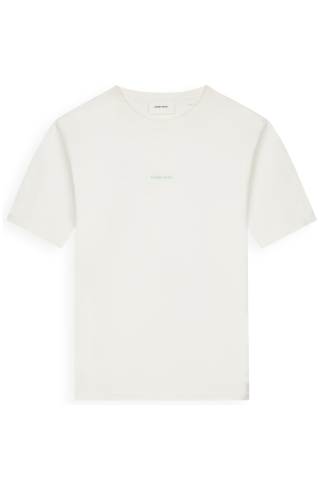 Pure Path witte heren t-shirt | Vooraanzicht