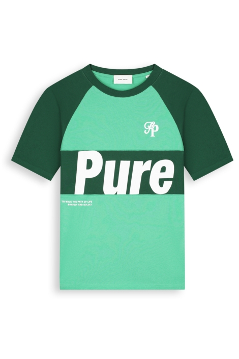 Pure Path groene heren t-shirt | Vooraanzicht