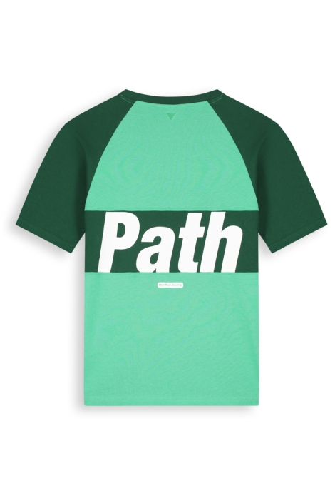 Pure Path groene heren t-shirt | Achteraanzicht