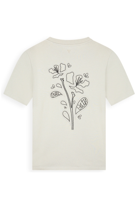 Pure Path zand heren t-shirt | Achteraanzicht