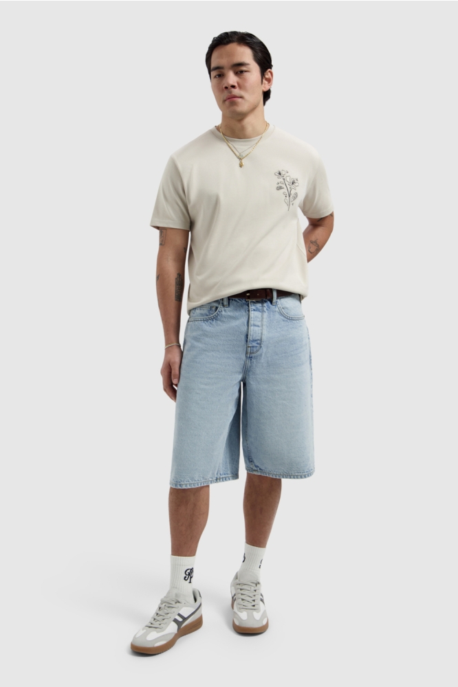 Pure Path zand heren t-shirt | Model