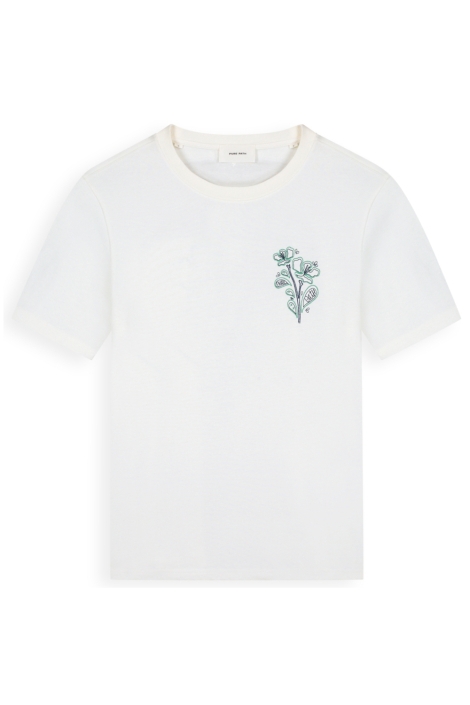 Pure Path witte heren t-shirt | Vooraanzicht