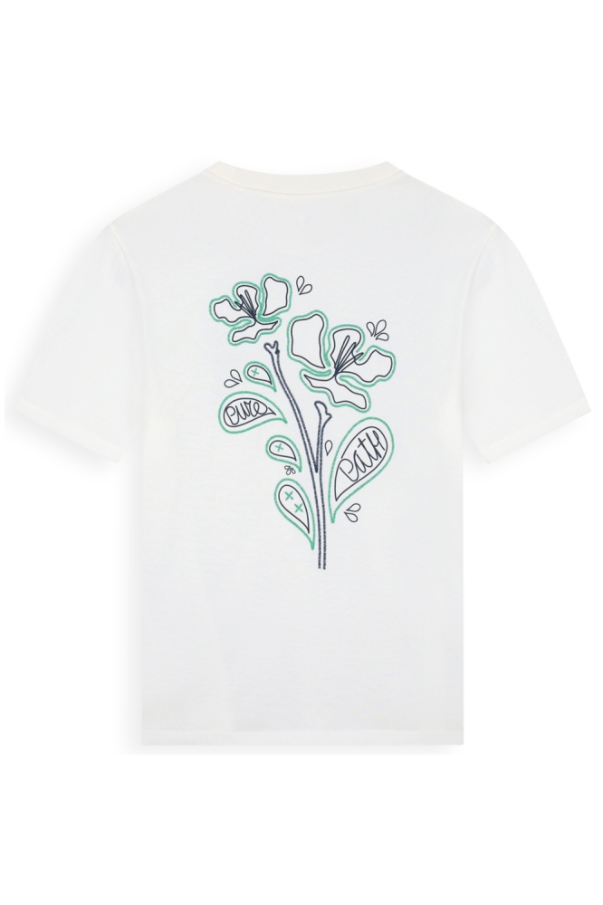 Pure Path witte heren t-shirt | Achteraanzicht