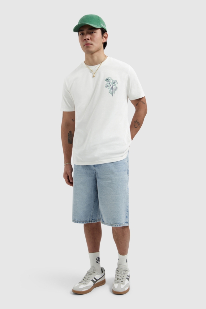 Pure Path witte heren t-shirt | Model