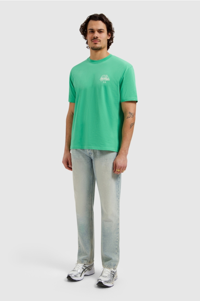 Pure Path groene heren t-shirt | Model