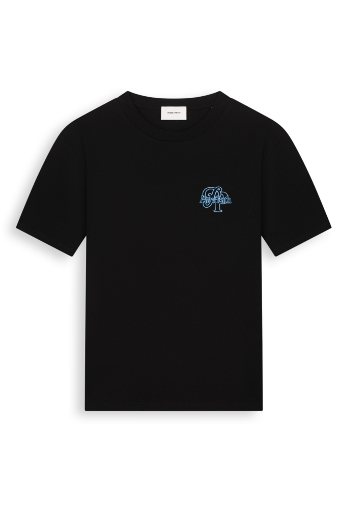 Pure Path zwarte heren t-shirt | Vooraanzicht