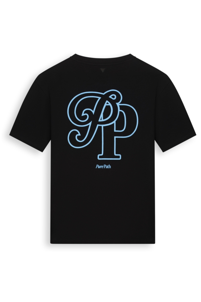 Pure Path zwarte heren t-shirt | Achteraanzicht