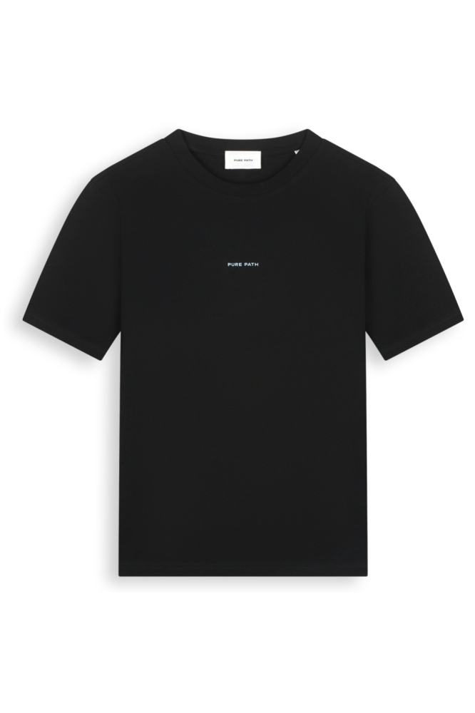 Pure Path zwarte heren t-shirt | Vooraanzicht