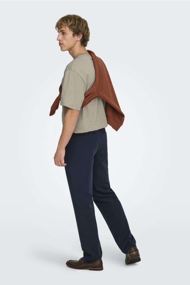 Only & Sons taupe heren t-shirt | Model