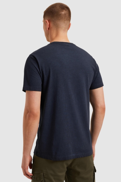 PME legend blauwe heren t-shirt | Model achteraanzicht