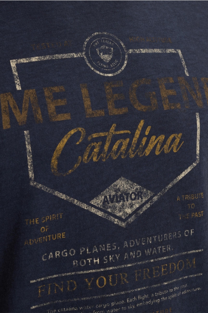 PME legend blauwe heren t-shirt | Kleurstaal