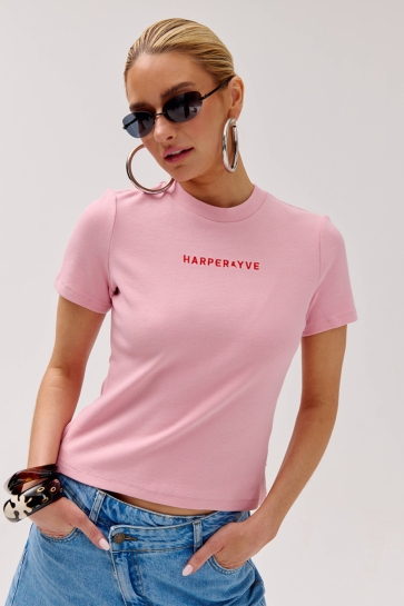 Harper & Yve T-shirt CAMMY SS HS6P415 629 pink fairytale