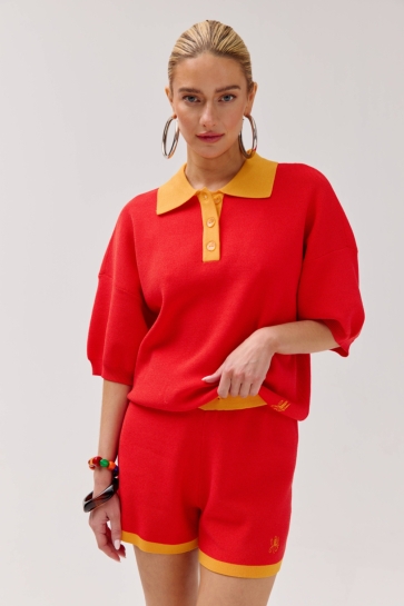 Harper & Yve T-shirt SANNY SS HS6P413 323 poppy red