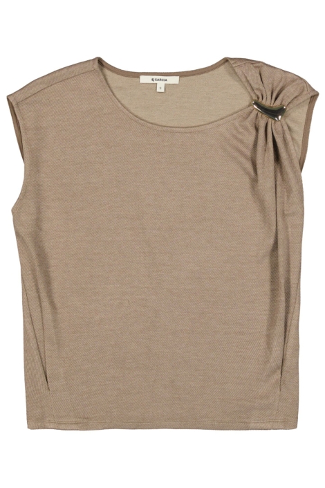 Garcia bruine dames top | Vooraanzicht