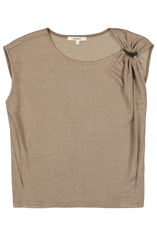 Garcia bruine dames top | Vooraanzicht