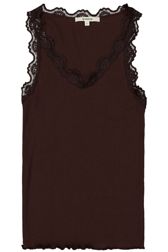 Garcia bruine dames top | Vooraanzicht