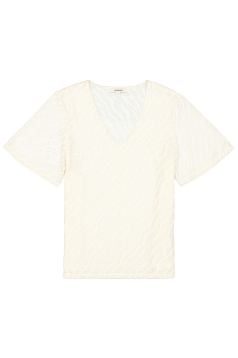 Garcia beige dames t-shirt | Vooraanzicht