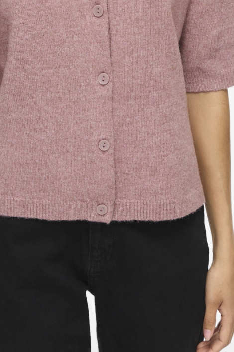 Vila roze dames vest | Close up